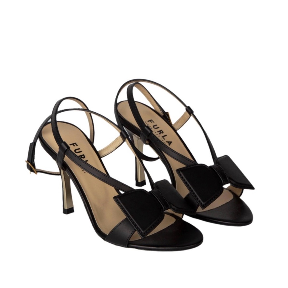 Furla Women's Ribbon Sandal T.90 - Vitello Nero